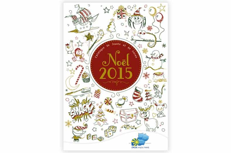 Couverture catalogue de Noel CCAS - Illustration©ID Graphik